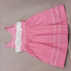 Cotton Sundress w/ Lace Detail